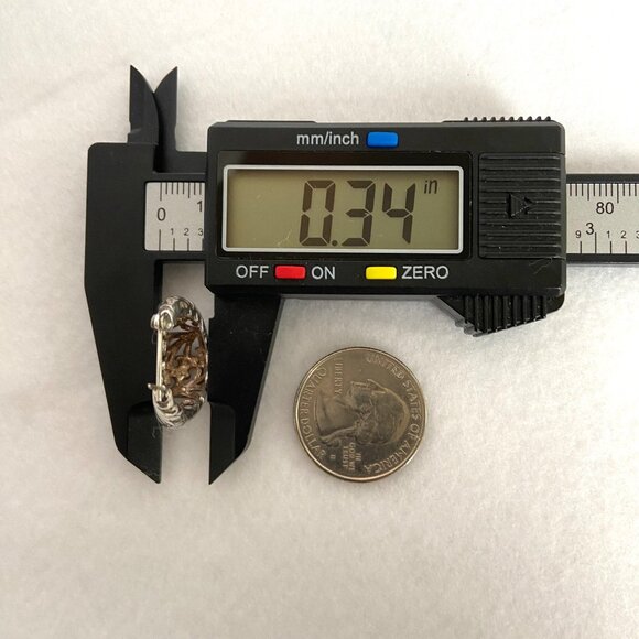 VTG Jezlaine Sterling Silver 925 Pierced Hinged Scrollwork Oval Hoop Earrings - Picture 15 of 16